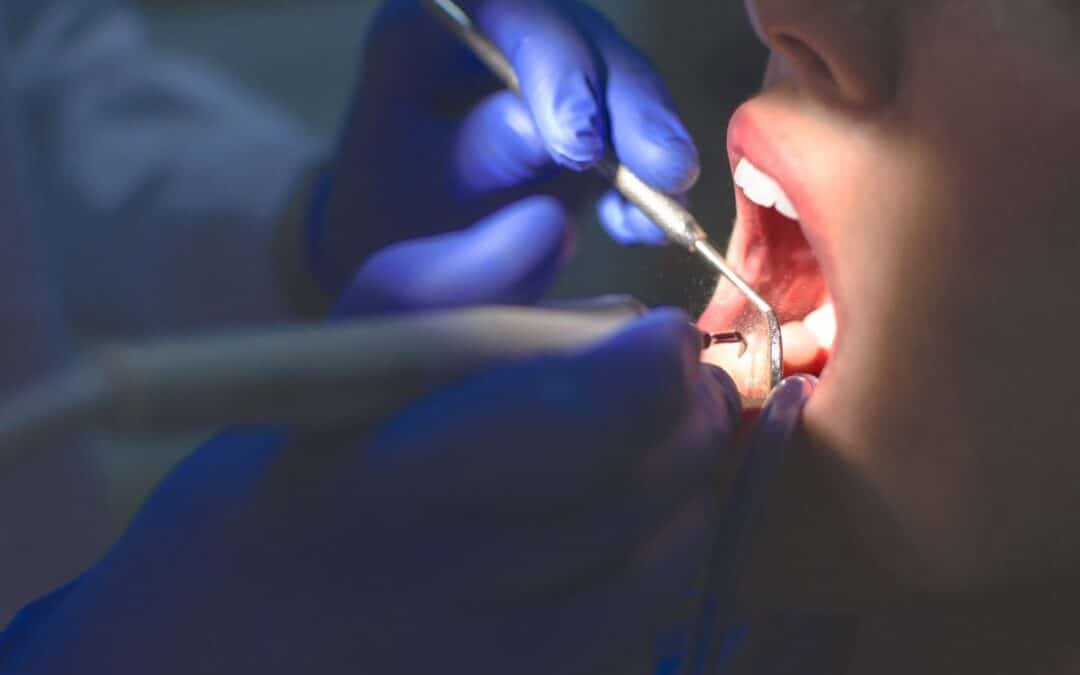 Patient at a dental deep cleaning appointment in Waterville and Winthrop Maine